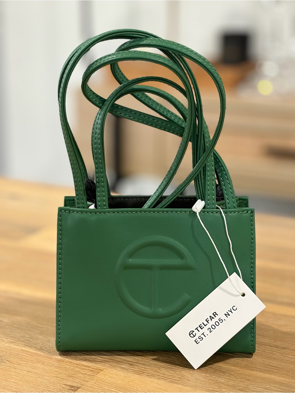 Telfar Mini Shopping Bag in Forest Green